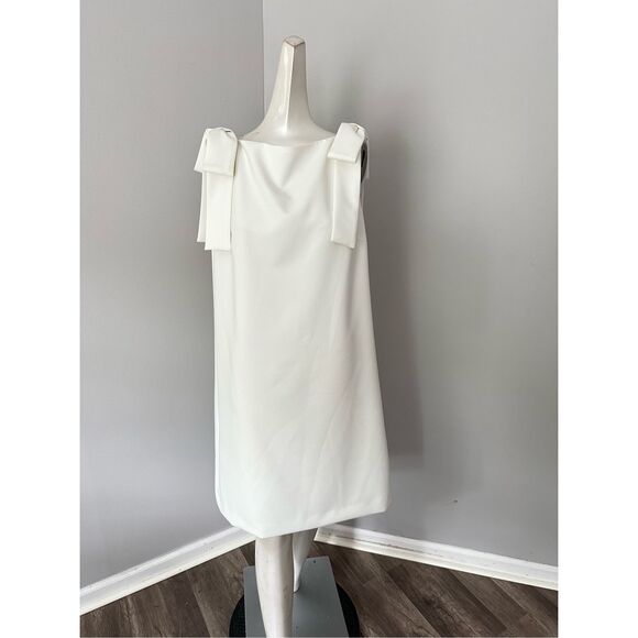 NWT Carolina Herrera Bow Strap Shift Dress Size 12 $1490 - Picture 5 of 12